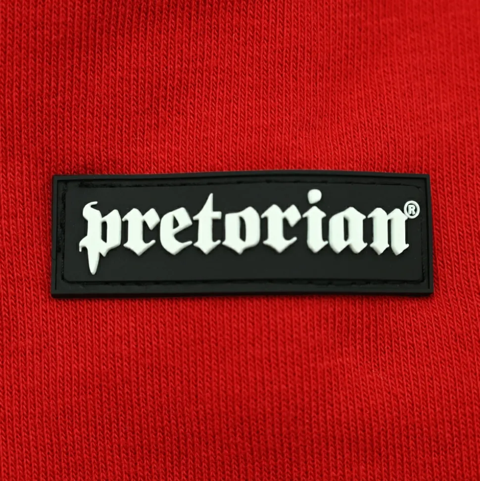 Bluza damska z kapturem Pretorian "Run motherf*:)ker!" - czerwona