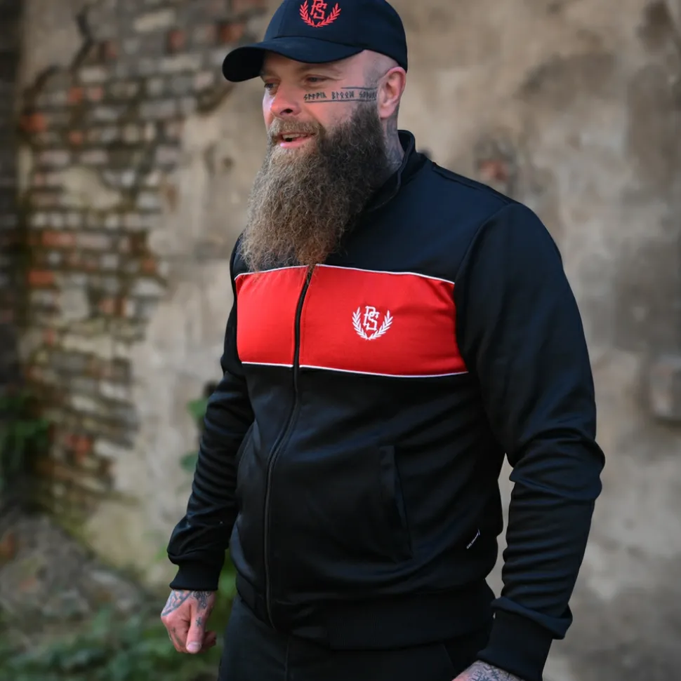 Bluza rozpinana Pretorian "PS" - czarna