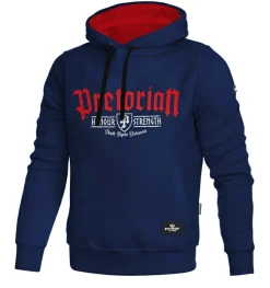 Bluza z kapturem Pretorian "Strength" - granatowa