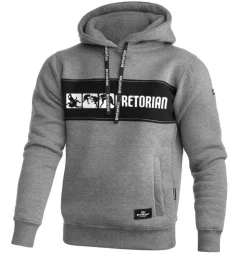 Bluza z kapturem Pretorian "Fight Division" - szara