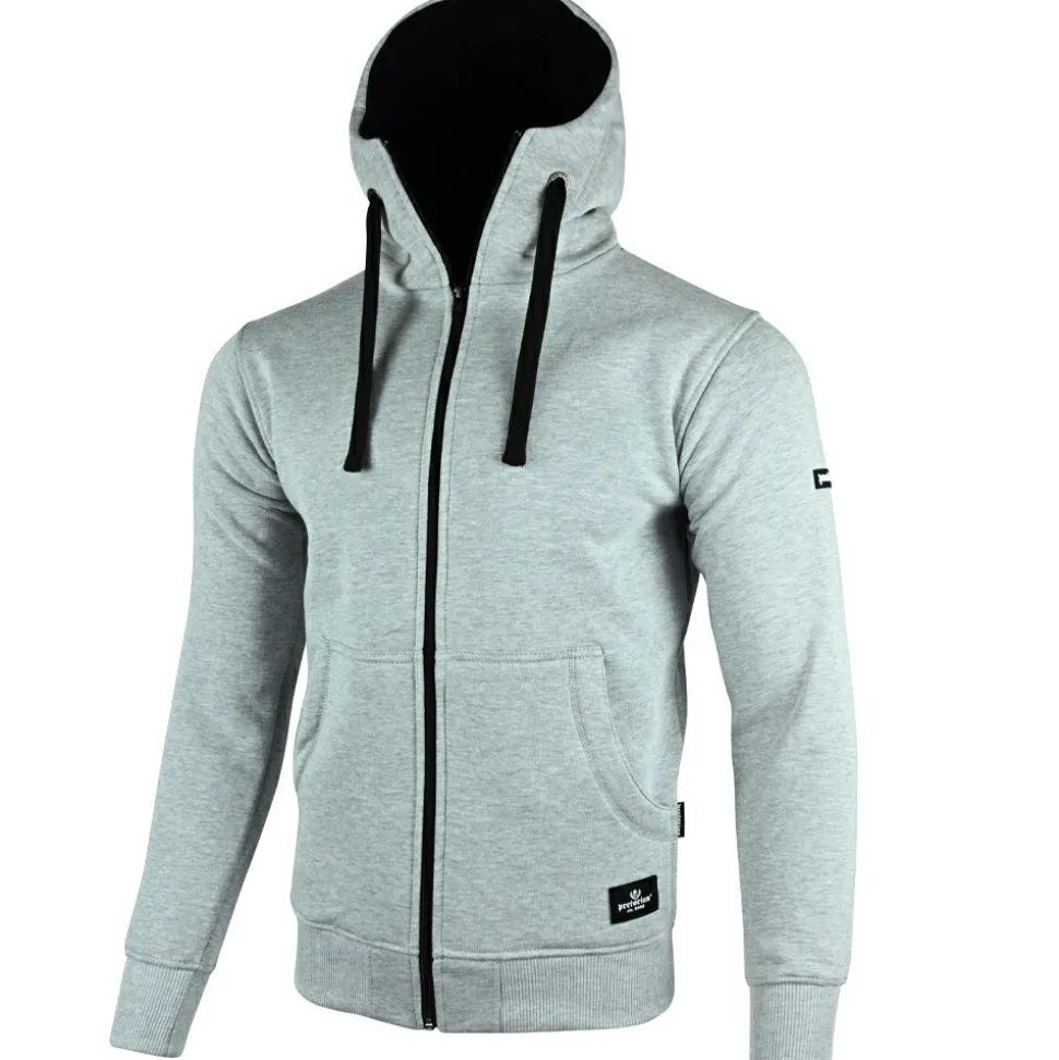 Bluza z kapturem Pretorian "Protect" - szara