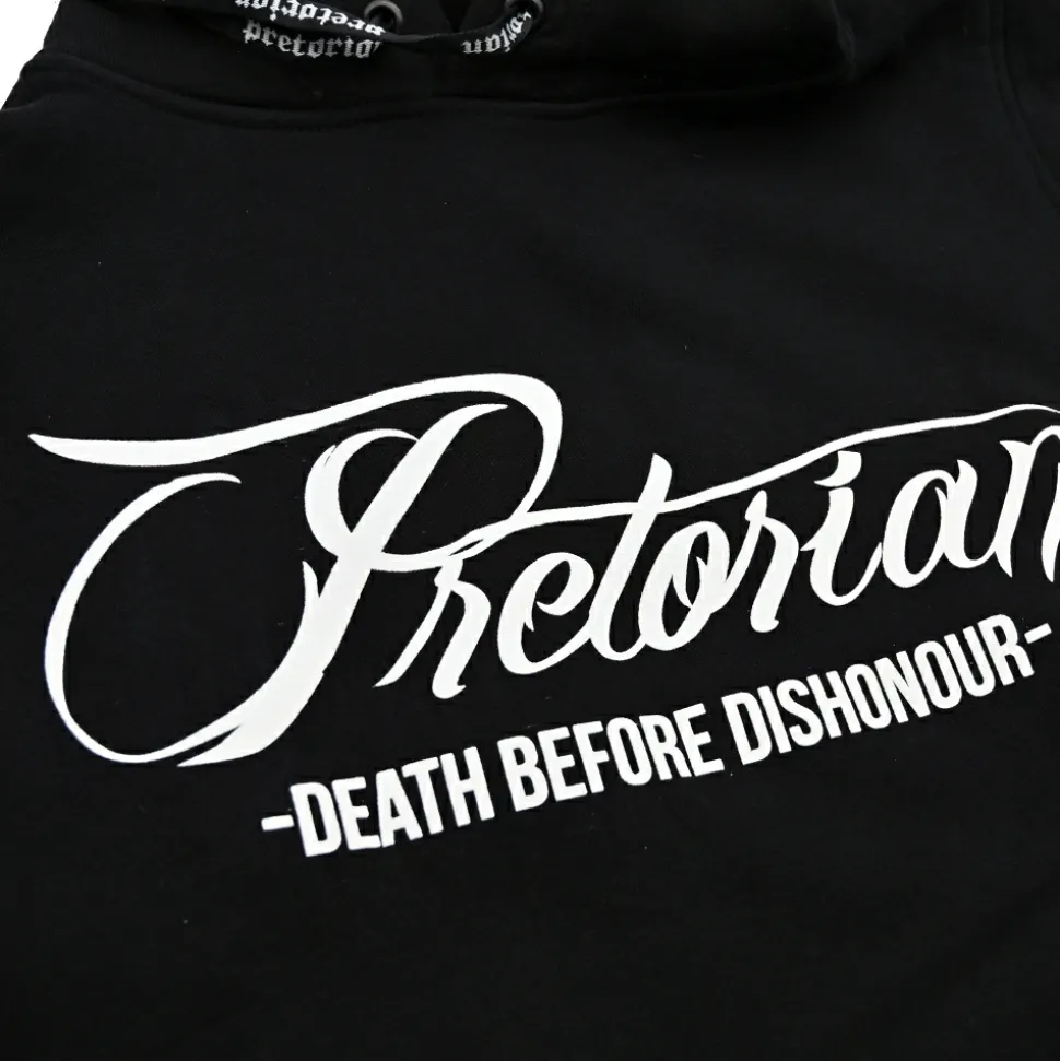 Bluza z kapturem Pretorian "Death Before Dishonour" - czarna