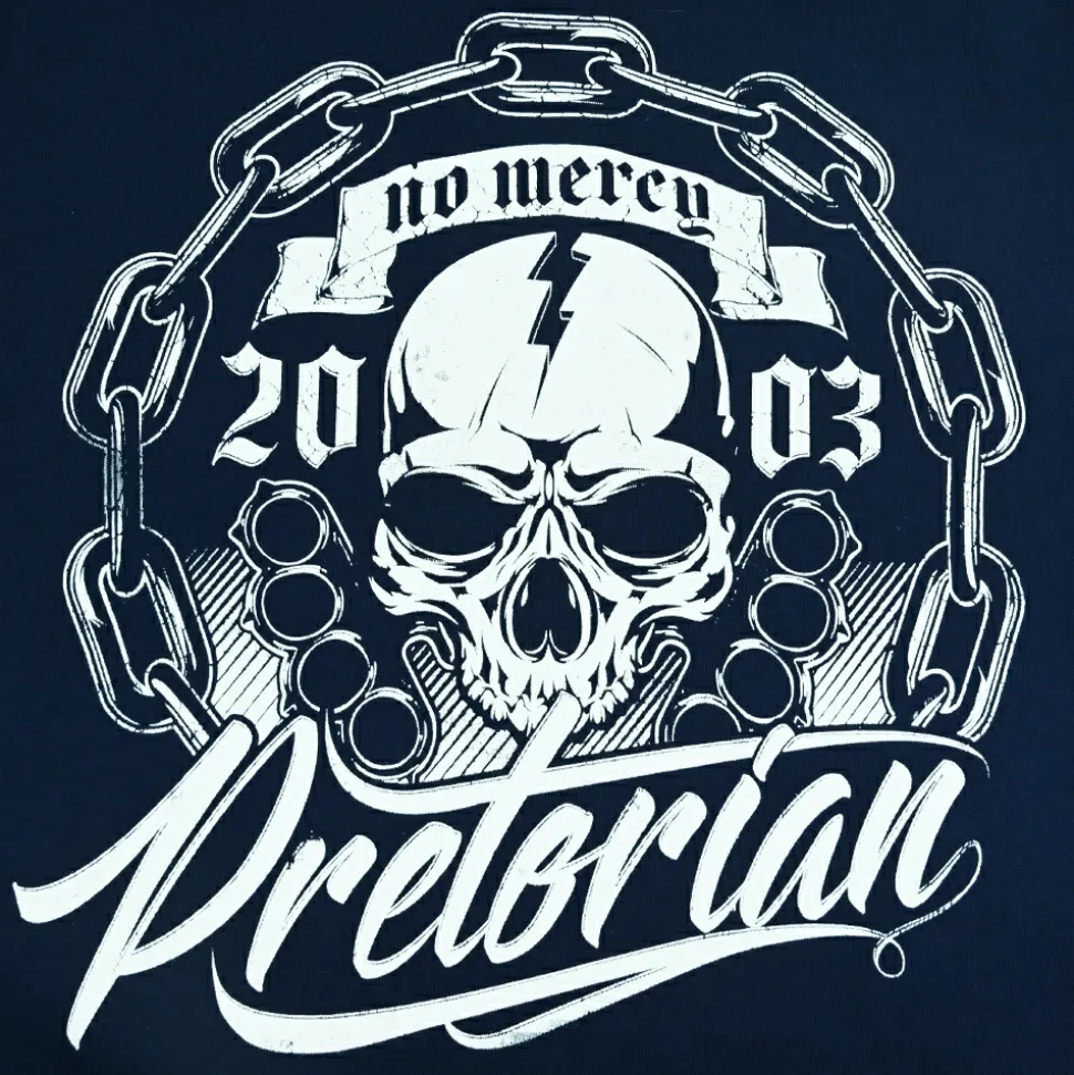 Bluza z kapturem Pretorian "No Mercy" - granatowa