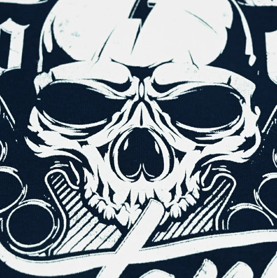 Bluza z kapturem Pretorian "No Mercy" - granatowa