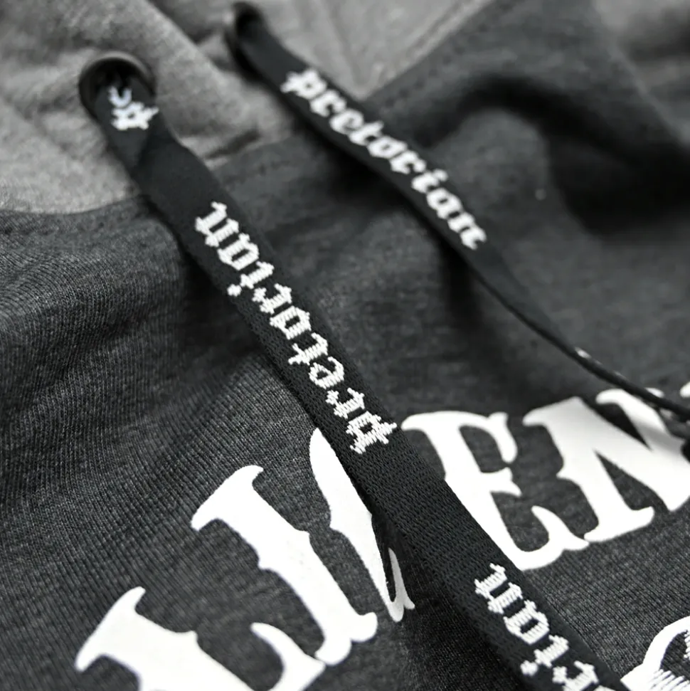 Bluza z kapturem Pretorian "Public Enemy" - grafitowa