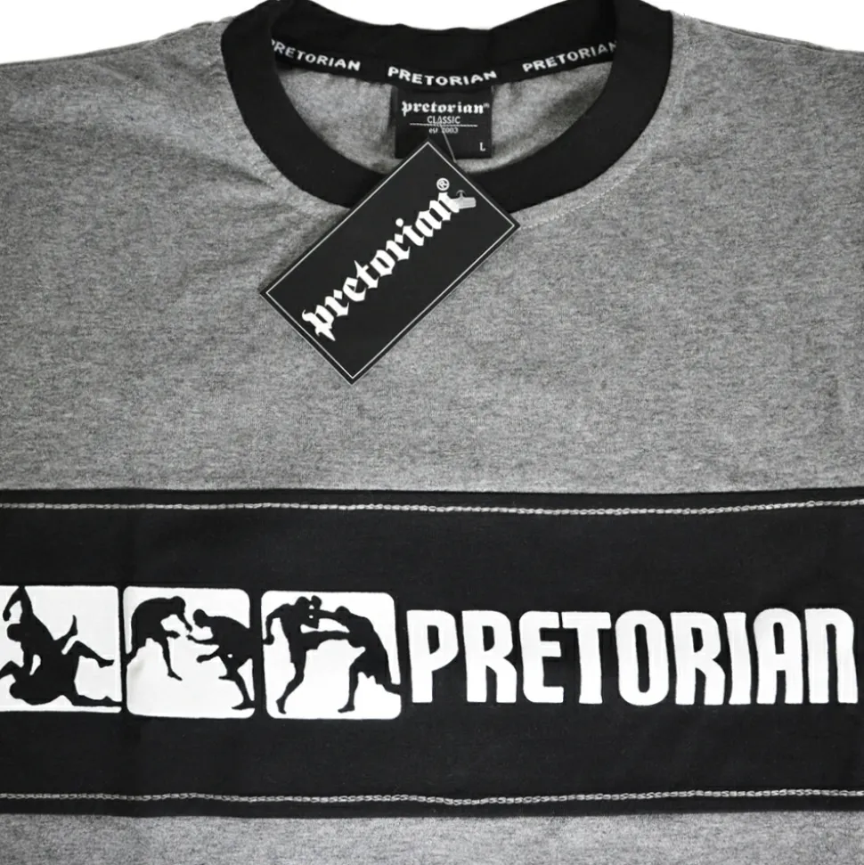 Koszulka panelowa Pretorian "Fight Division" - szara