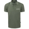 Koszulka polo Pretorian "Logo" wstawki - khaki