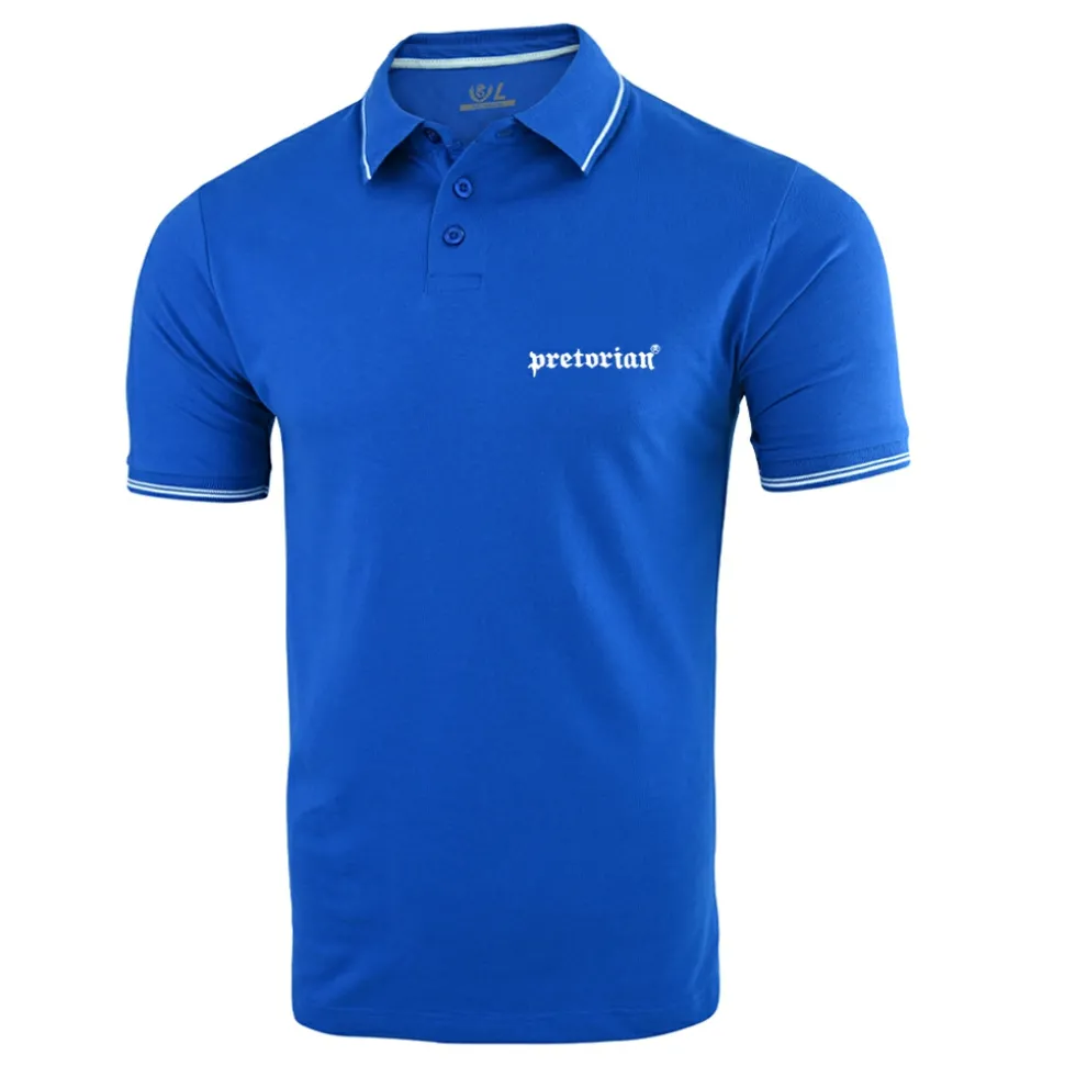 Koszulka polo Pretorian Line "Logo" - niebieska