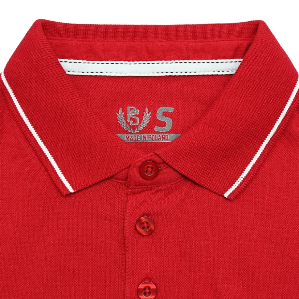 Koszulka polo Pretorian Line "PS" - czerwona