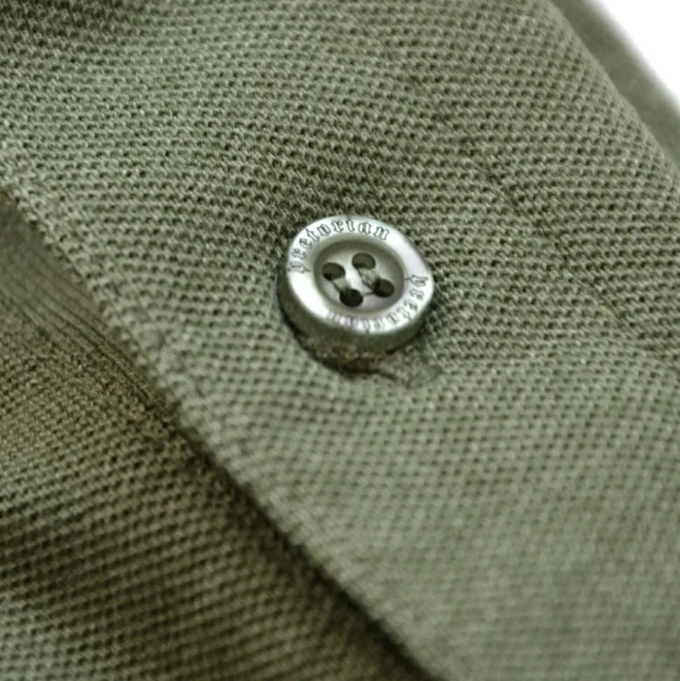 Koszulka polo Pretorian "PS" wstawki - khaki