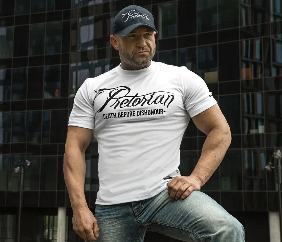 Koszulka Pretorian "Death Before Dishonour" Classic - biała