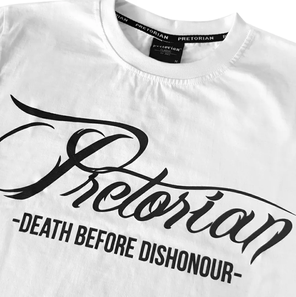 Koszulka Pretorian "Death Before Dishonour" Classic - biała