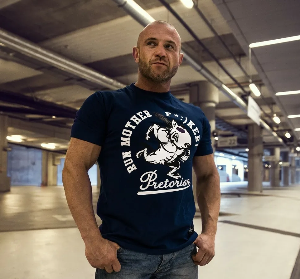Koszulka Pretorian "Run motherf*:)ker!" - granatowa