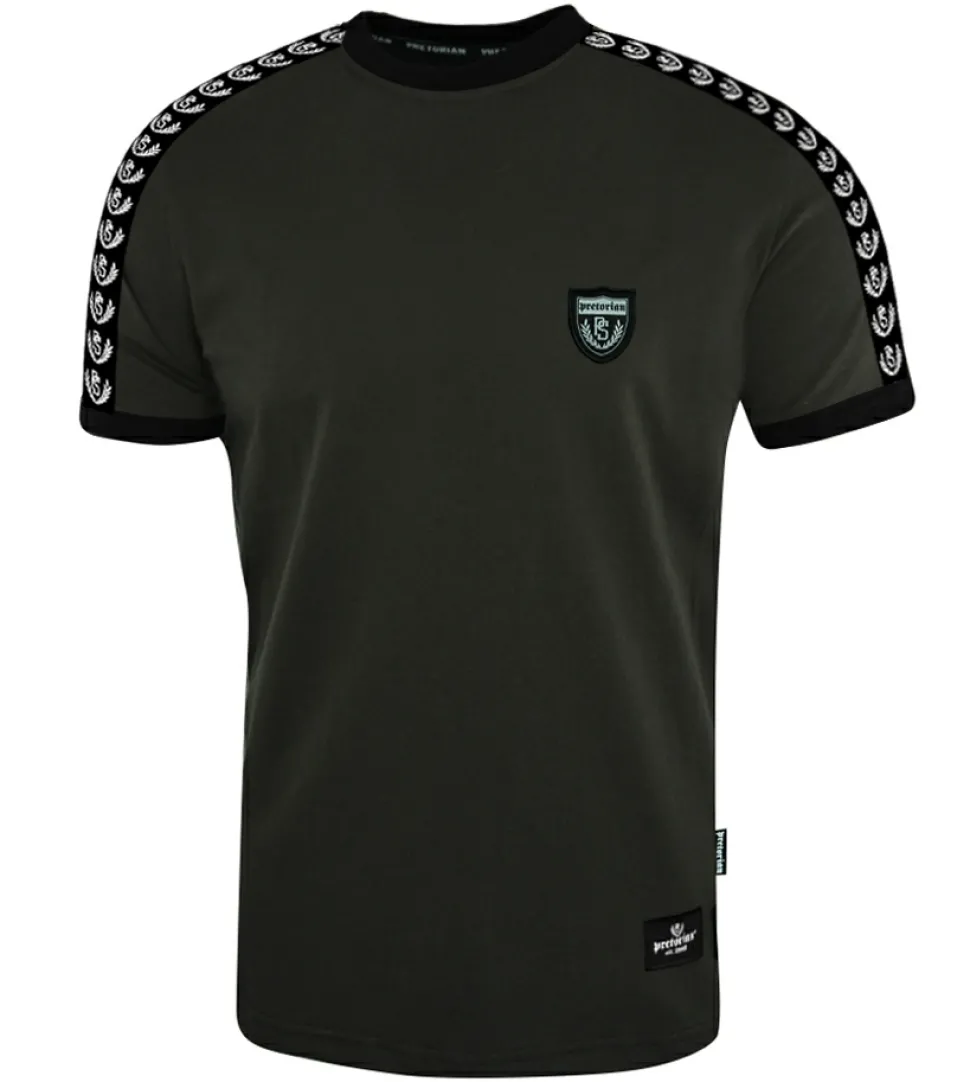 Koszulka Pretorian "Stripe" - brązowa