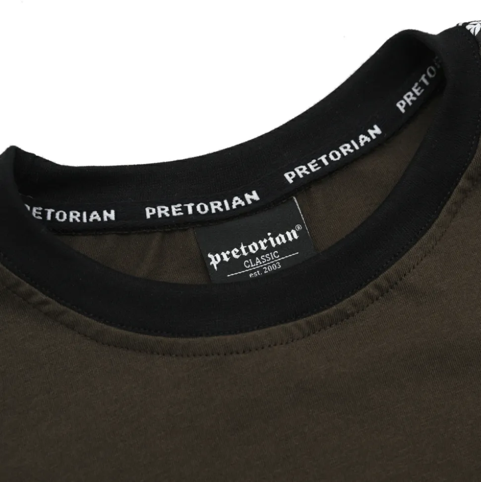 Koszulka Pretorian "Stripe" - brązowa