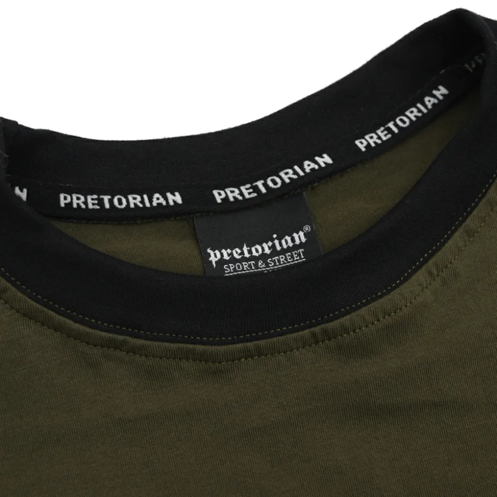 Koszulka Pretorian "Stripe" - oliwkowa