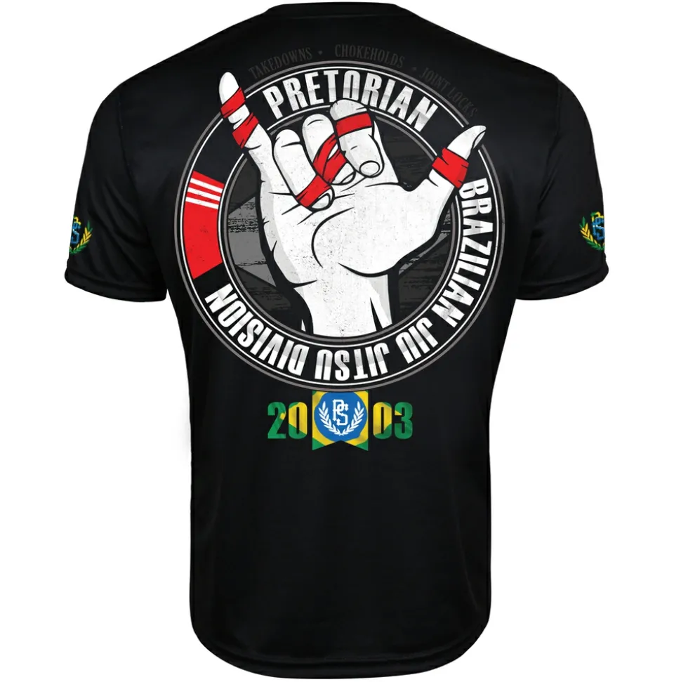 Koszulka sportowa MESH Pretorian "Brazilian Jiu Jitsu"
