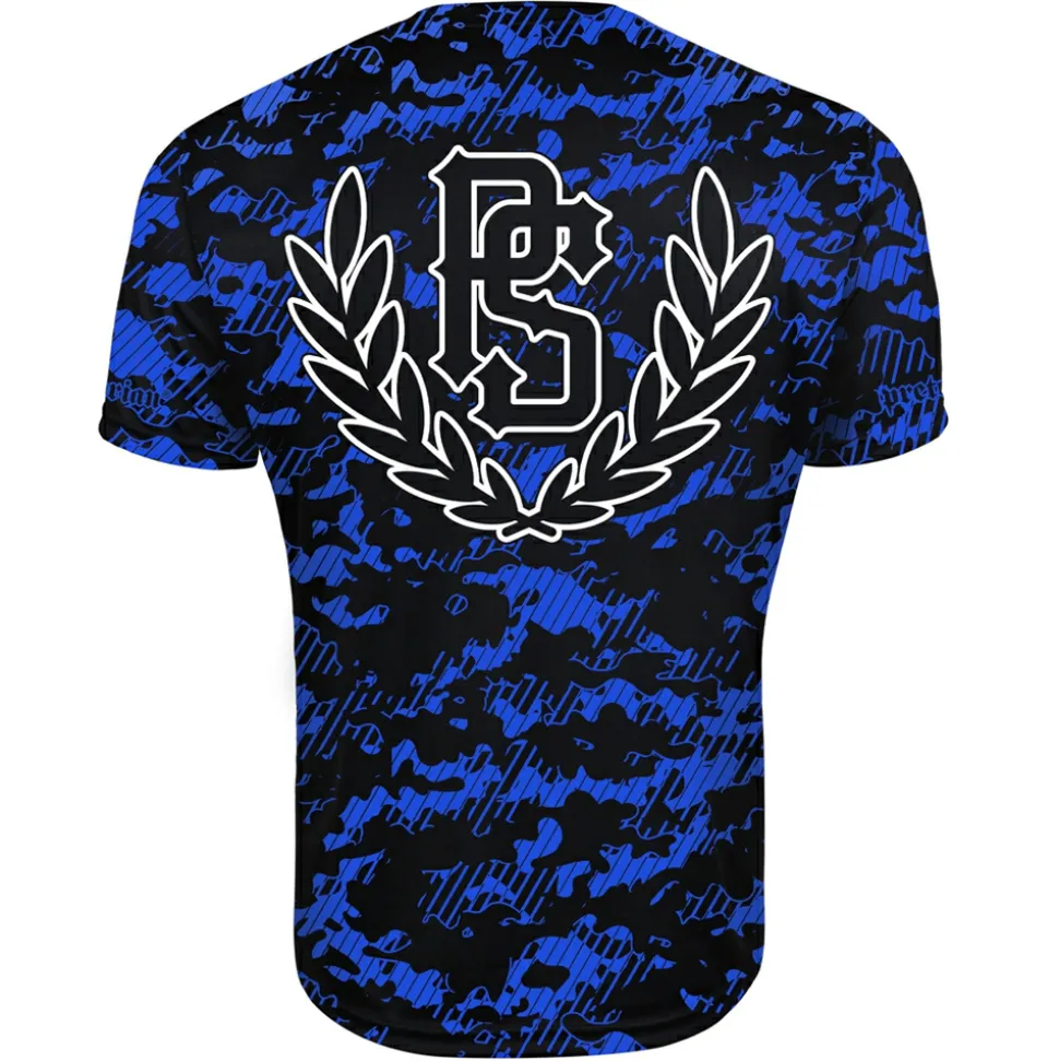 Koszulka sportowa MESH Pretorian "Blue Camo"