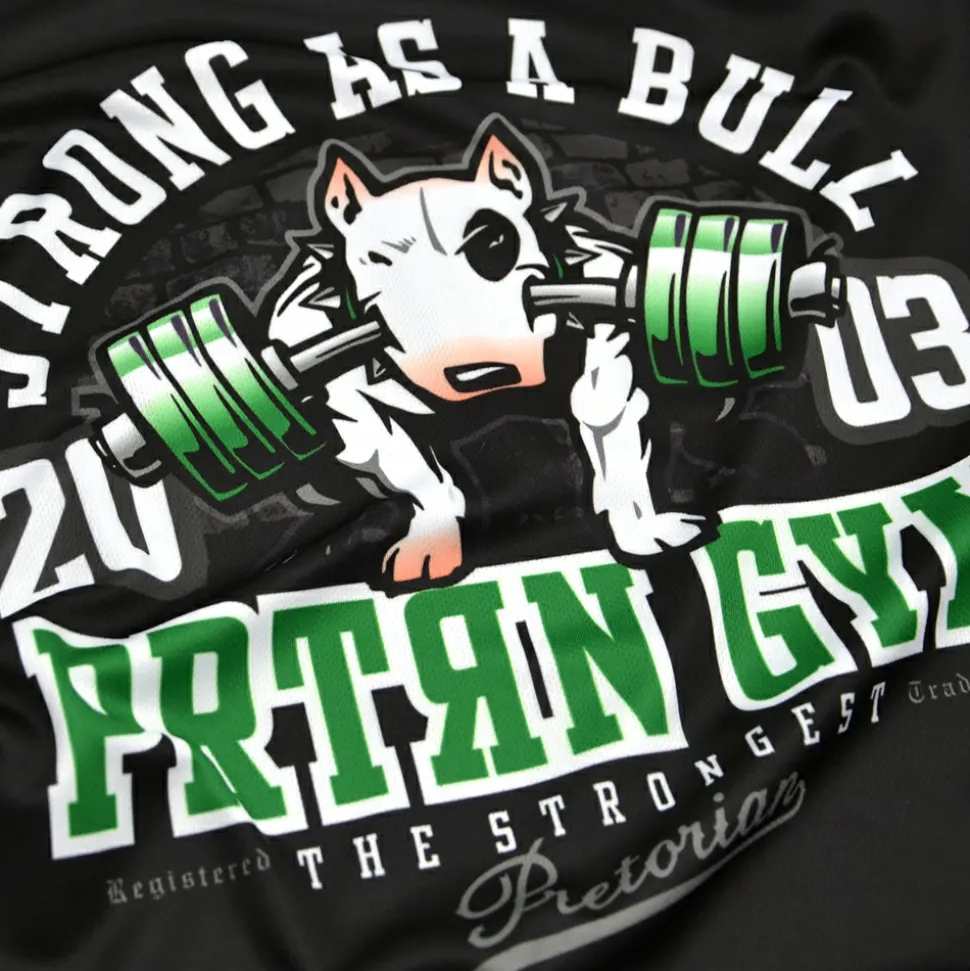 Koszulka sportowa MESH Pretorian "Strong as a Bull!"
