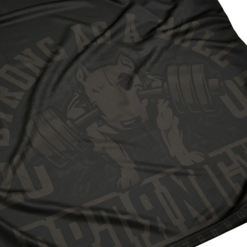 Koszulka sportowa MESH Pretorian "Strong as a Bull!"