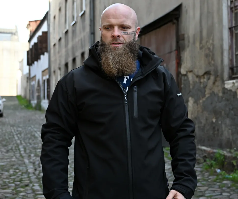 Kurtka softshell Pretorian "No Logo" - czarna