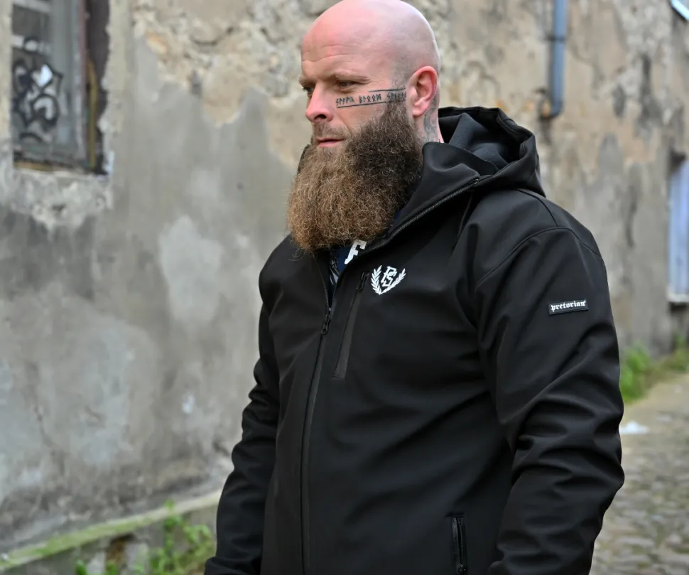 Kurtka softshell Pretorian "PS" - czarna
