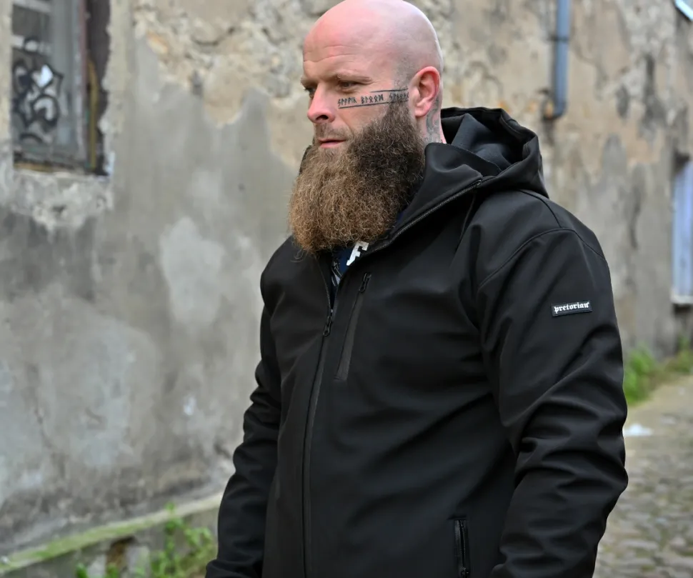 Kurtka softshell Pretorian "No Logo" - czarna