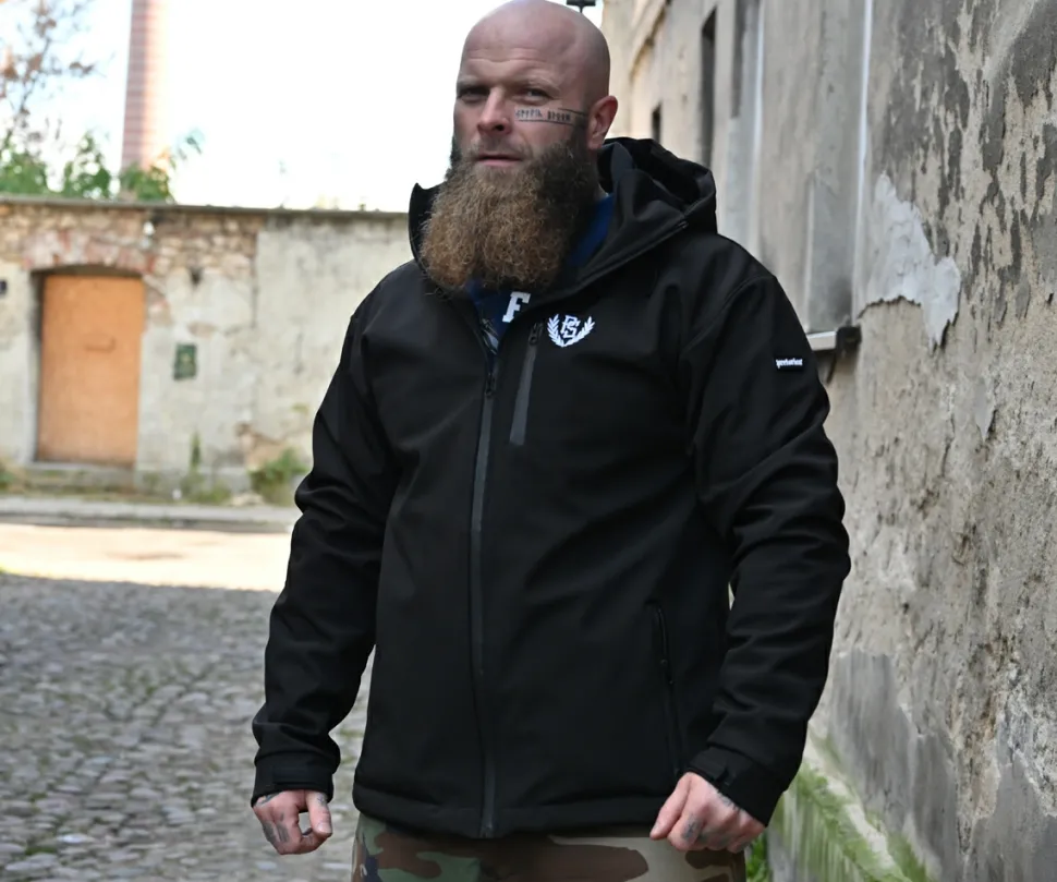 Kurtka softshell Pretorian "PS" - czarna