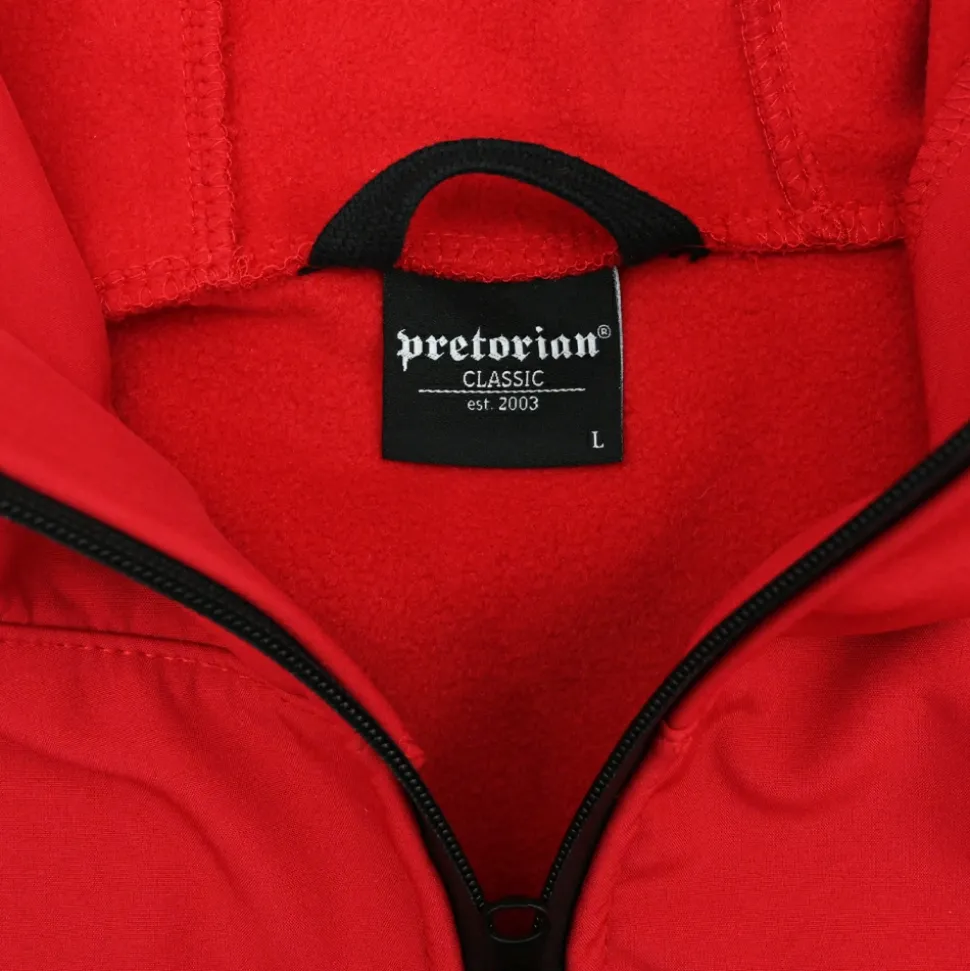 Kurtka softshell Pretorian "No Logo" - czerwona
