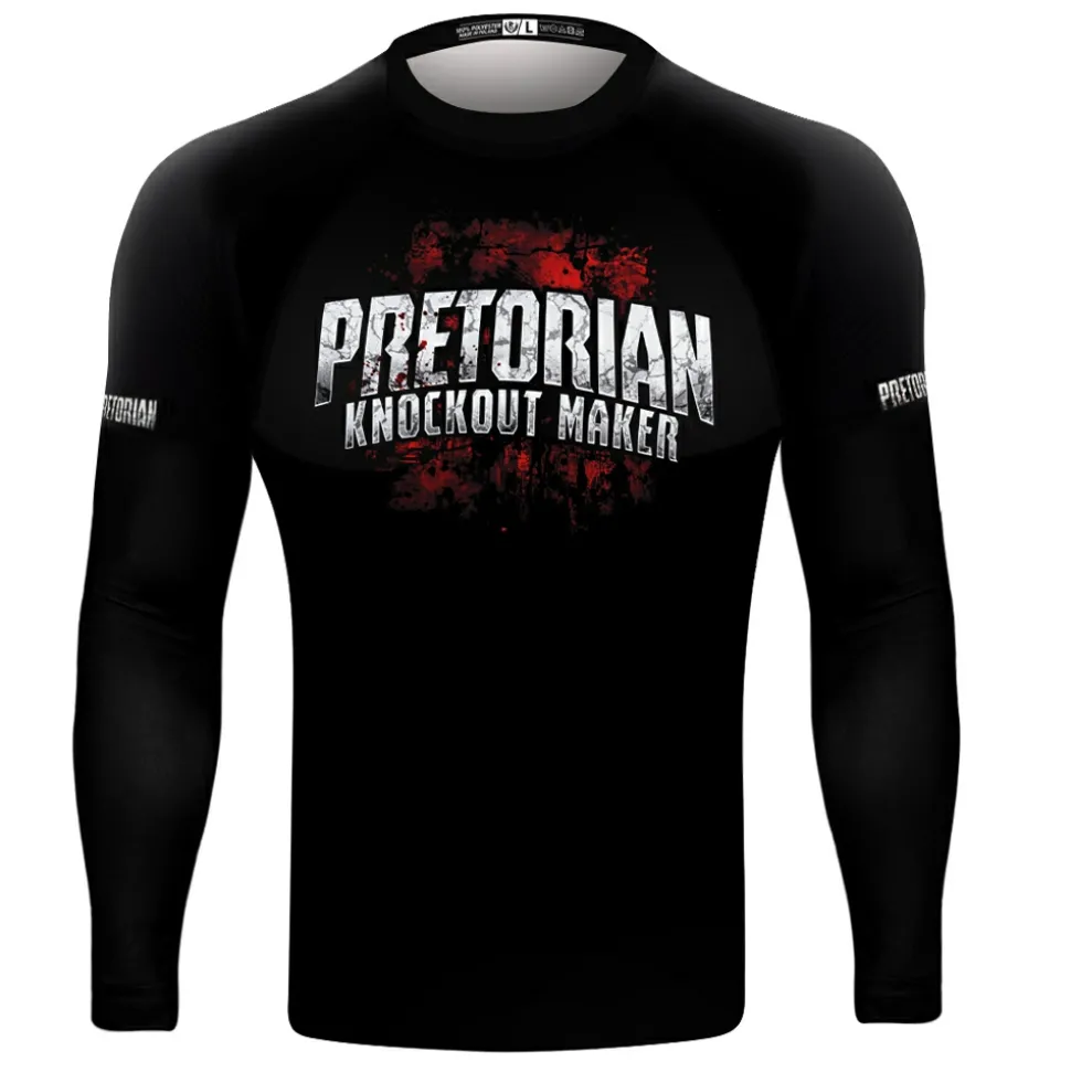 Rashguard long sleeve Pretorian "Knockout Maker"