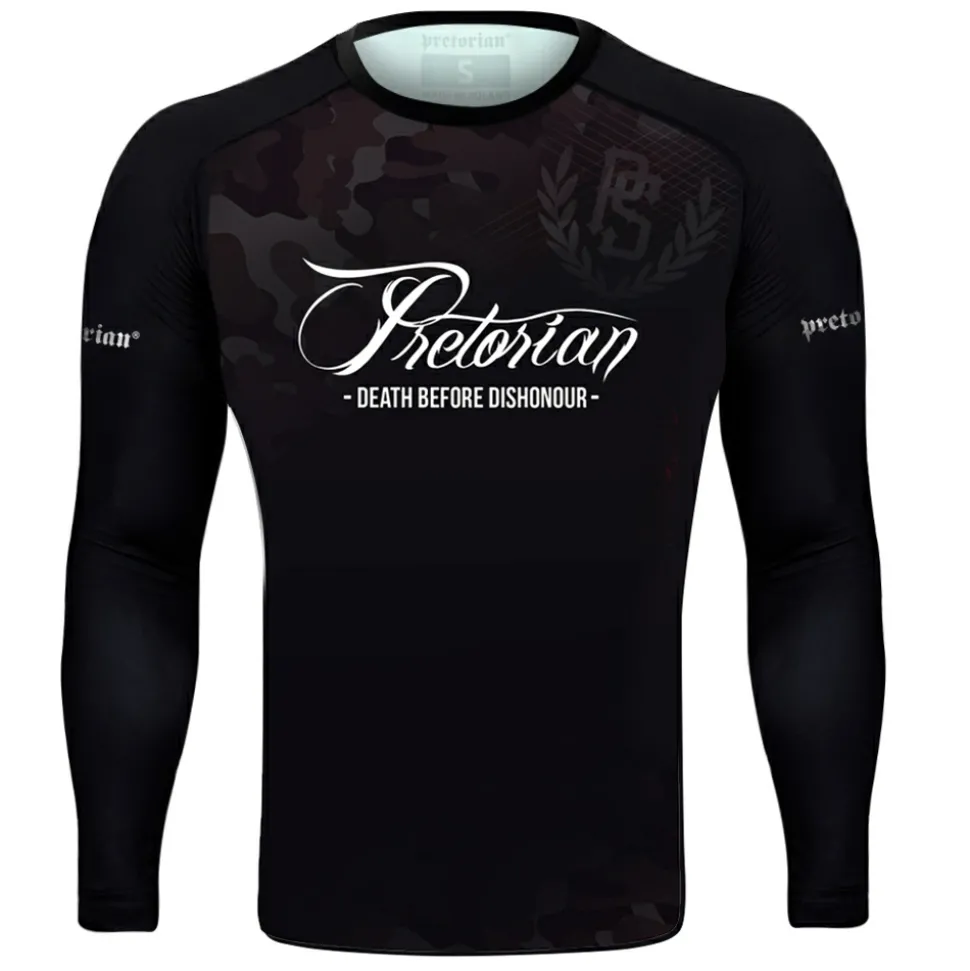 Rashguard longsleeve Pretorian "Death Before Dishonour"