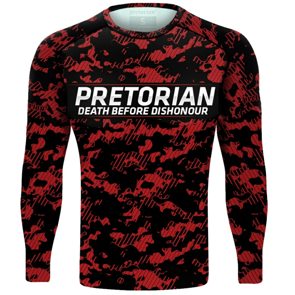 Rashguard longsleeve Pretorian "Red Camo"