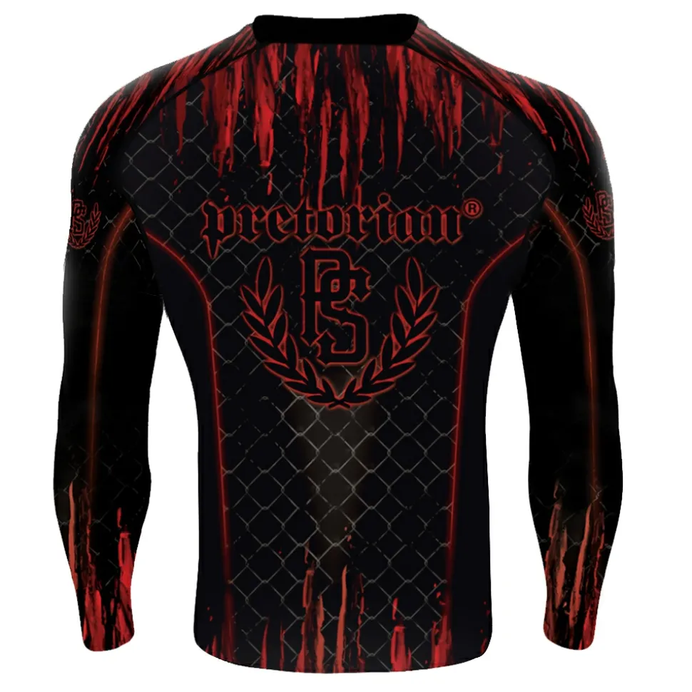 Rashguard longsleeve Pretorian "Red Splash"
