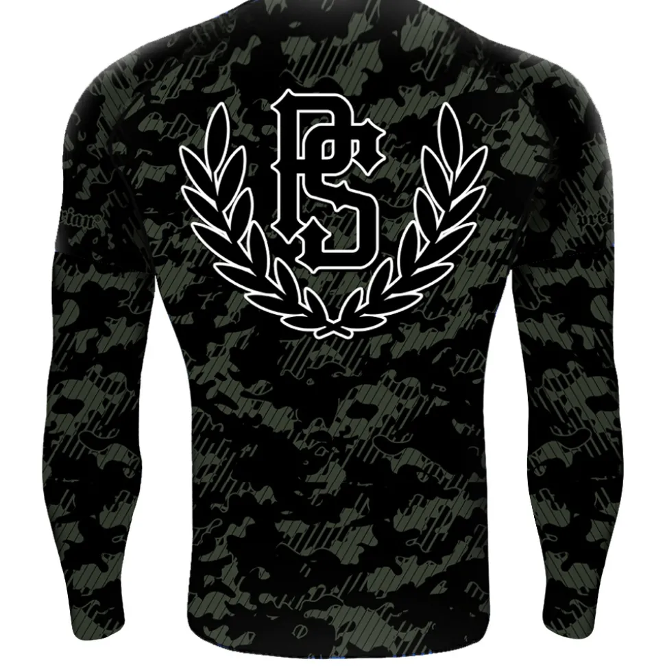 Rashguard longsleeve Pretorian "Khaki Camo"