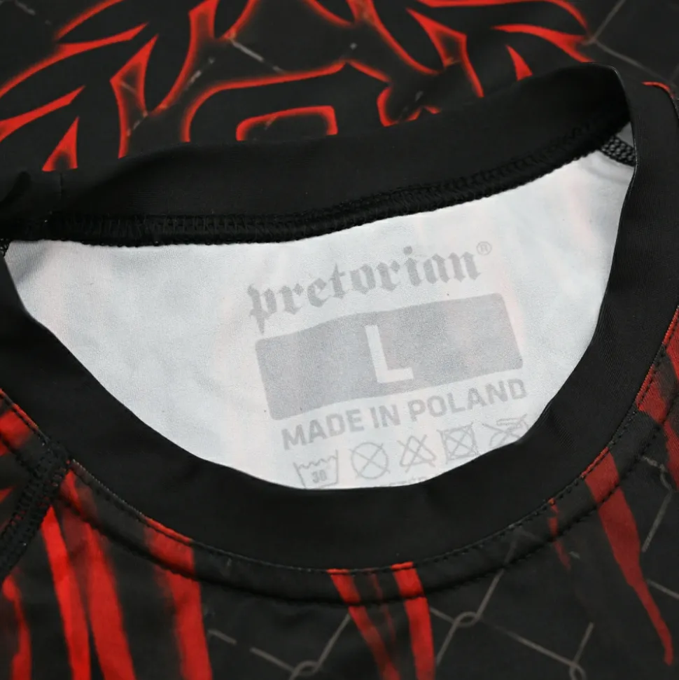 Rashguard longsleeve Pretorian "Red Splash"