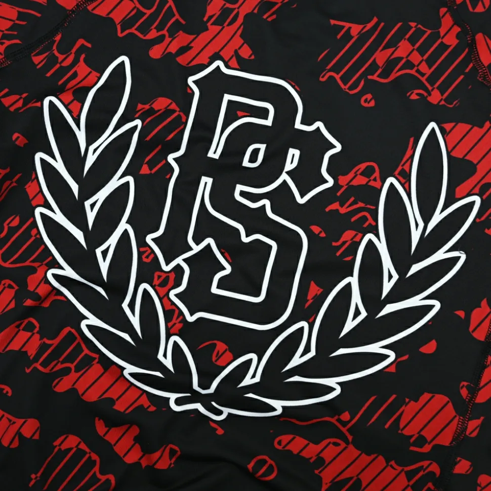 Rashguard longsleeve Pretorian "Red Camo"