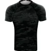 Rashguard short sleeve Pretorian "Black Camo"