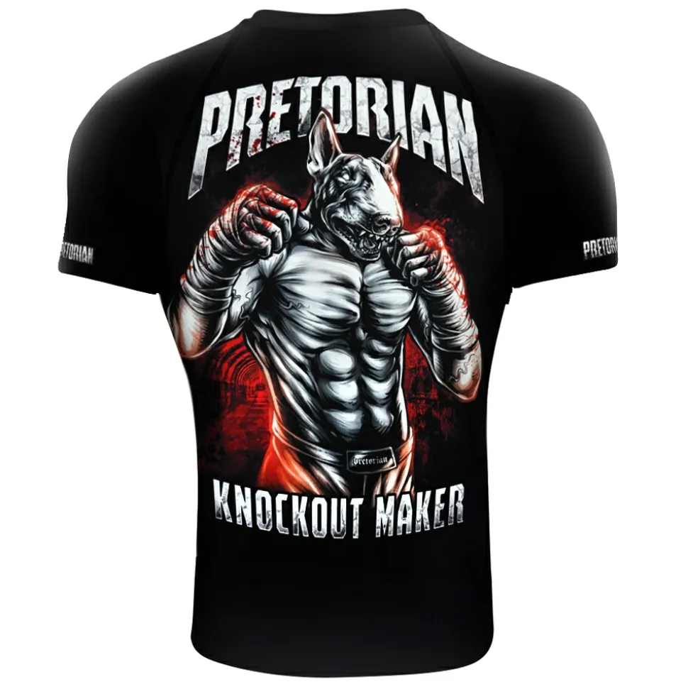 Rashguard short sleeve Pretorian "Knockout Maker"