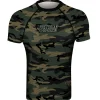 Rashguard short sleeve Pretorian "Woodland Camo"