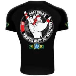 Rashguard short sleeve Pretorian "Brazilian Jiu Jitsu"
