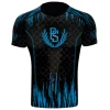 Rashguard short sleeve Pretorian "Blue Splash"