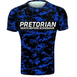 Rashguard short sleeve Pretorian "Blue Camo"