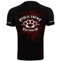 Rashguard short sleeve Pretorian "Public Enemy"