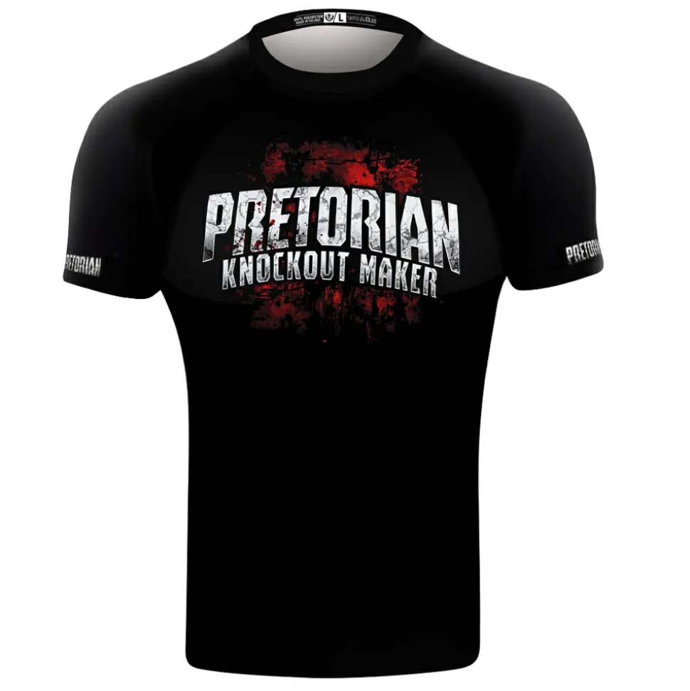 Rashguard short sleeve Pretorian "Knockout Maker"