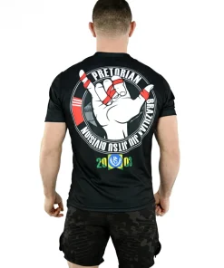 Rashguard short sleeve Pretorian "Brazilian Jiu Jitsu"