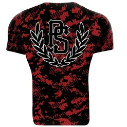 Rashguard short sleeve Pretorian "Red Camo"