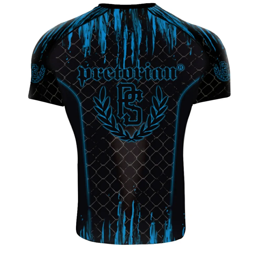 Rashguard short sleeve Pretorian "Blue Splash"