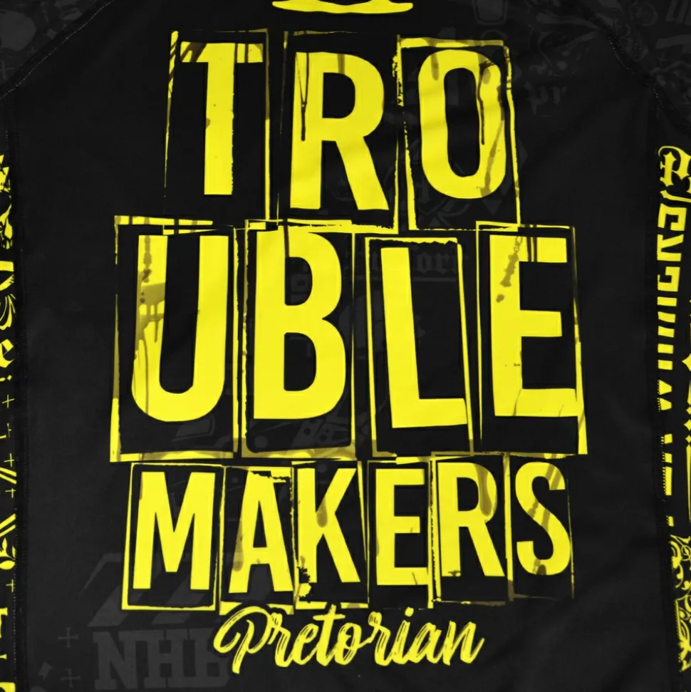 Rashguard short sleeve Pretorian "Troublemakers"