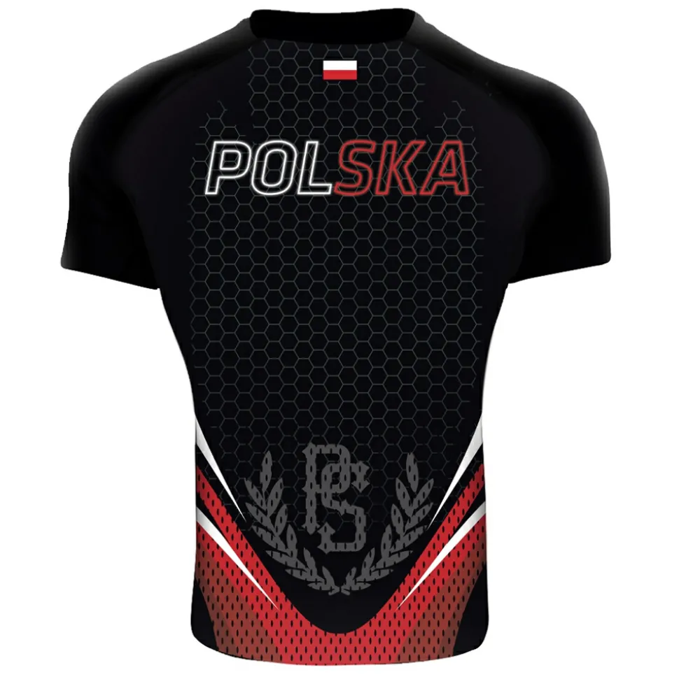 Rashguard short sleeve Pretorian "Polska"
