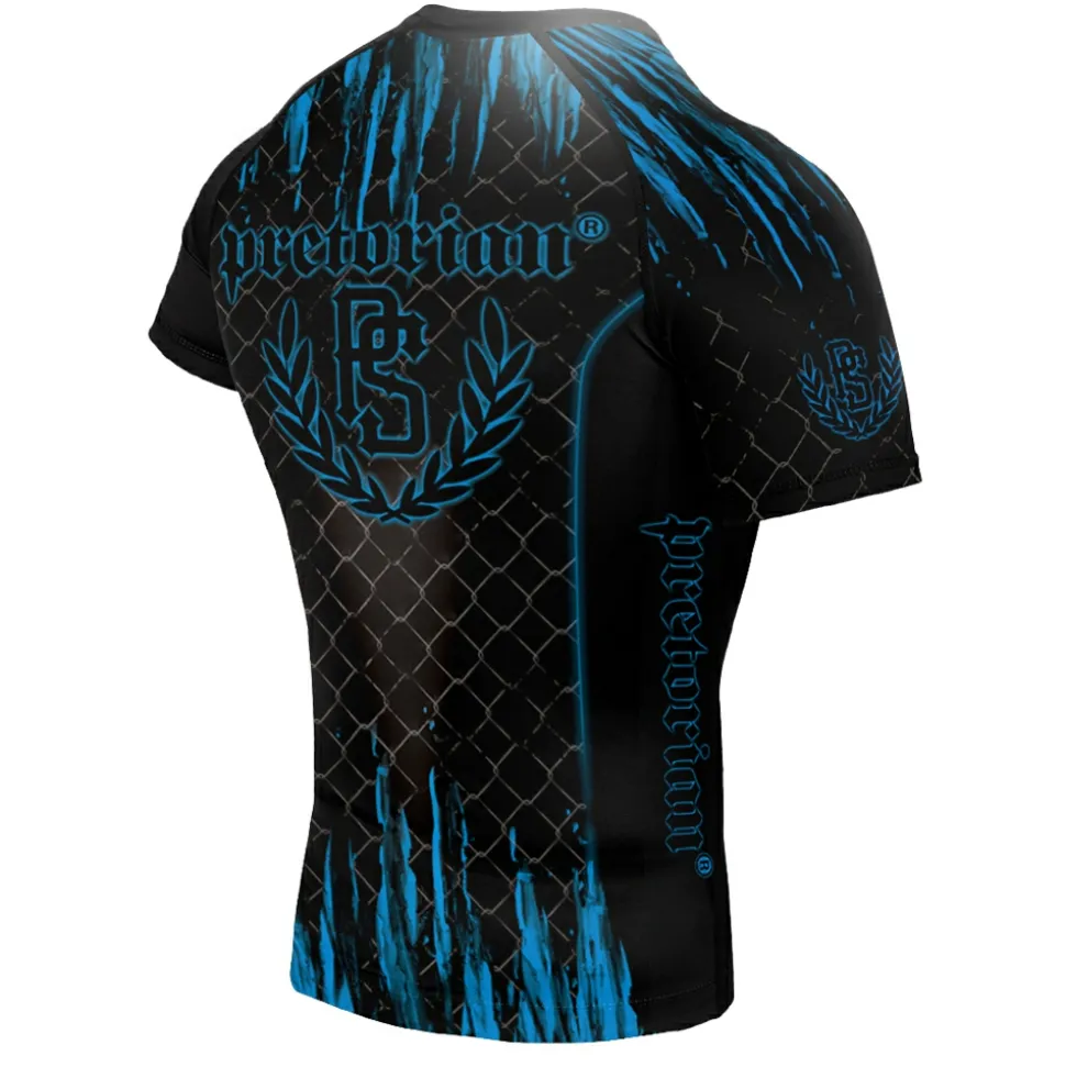 Rashguard short sleeve Pretorian "Blue Splash"